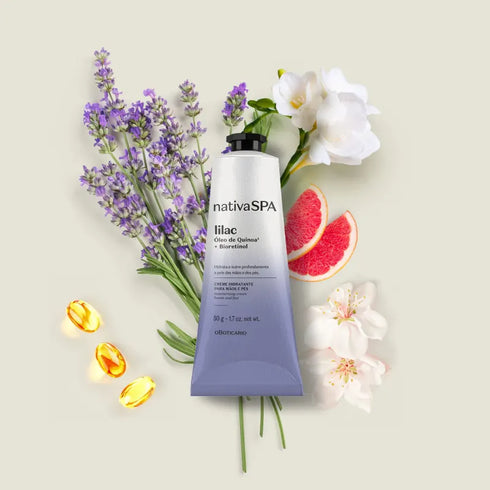 O Boticário Nativa Spa Lilac Hand and Foot Moisturizing Cream 50g